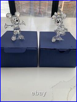 Swarovski Disney Mickey And Minnie, Immaculate Condition With Boxes And Sleeves