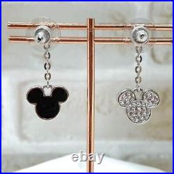 Swarovski x Disney Mickey Mouse Collaboration Women's Drop Pair Earrings Silver