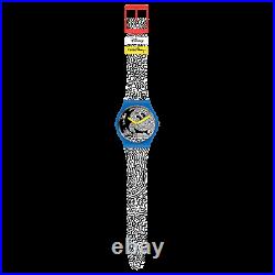 Swatch X Disney X Keith Haring Eclectic Mickey Mouse Limited Watch New SUOZ336