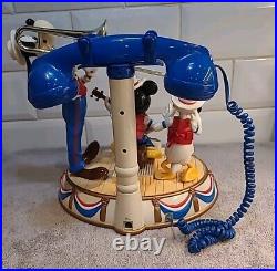 Telemania Disney Mickey Mouse Dixieland Band Animated Musical Telephone GWO