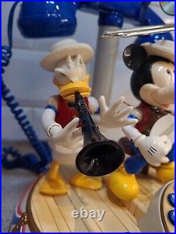 Telemania Disney Mickey Mouse Dixieland Band Animated Musical Telephone GWO