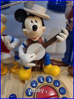 Telemania Disney Mickey Mouse Dixieland Band Animated Musical Telephone GWO