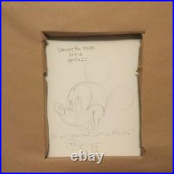 Tim Rogerson Disney Fine Art ORIGINAL PAINTING Drawing the Mouse Framed Mickey