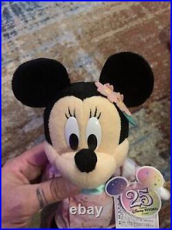 Tokyo Disney Resort 25th Anniversary Mickey Mouse and Minnie Mouse Kimono Plush