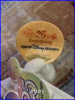 Tokyo Disney Resort 25th Anniversary Mickey Mouse and Minnie Mouse Kimono Plush