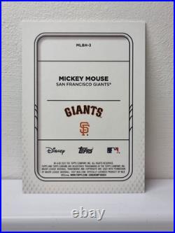 Topps Chrome Disney 2025, Mickey Mouse MLB San Francisco Giants. Rare Card
