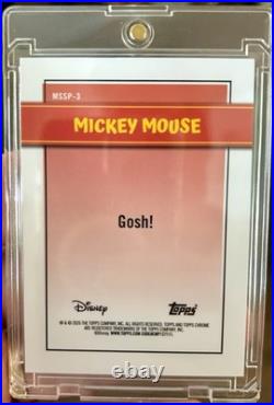 Topps Chrome Disney Mickey Mouse 2025 SSP Case Hit #MSSP-3