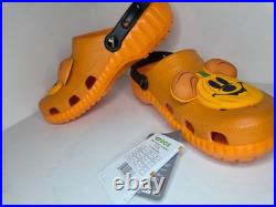Unisex 9 Disney Mickey Mouse Halloween Crocs Clogs Pumpkin Orange Jack-o-Lantern