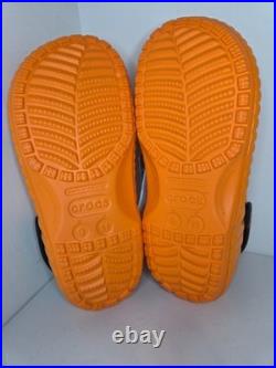 Unisex 9 Disney Mickey Mouse Halloween Crocs Clogs Pumpkin Orange Jack-o-Lantern