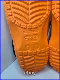 Unisex 9 Disney Mickey Mouse Halloween Crocs Clogs Pumpkin Orange Jack-o-Lantern