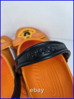 Unisex 9 Disney Mickey Mouse Halloween Crocs Clogs Pumpkin Orange Jack-o-Lantern