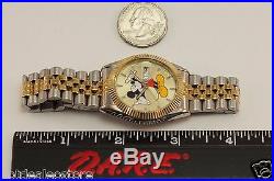 Unisex Disney Mickey Mouse Watch MC0163 by SII (Seiko) in Gold & Silver Tone