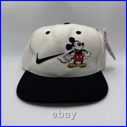 VTG 90s Nike Disney Mickey Mouse Kee and Ed Custom Embroidered Snapback Hat NWT