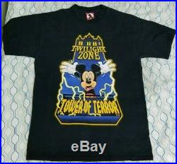 VTG Disney Mickey Mouse Twilight Zone Tower of Terror I Survived T Shirt Large