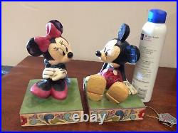 V V Rare Disney Tradition Mickey & Minnie Mouse Bookends 10 See Details/damaged