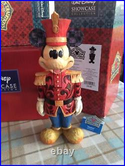 V rare disney traditions'mickey mouse large/moveable nutcracker/salutations 10