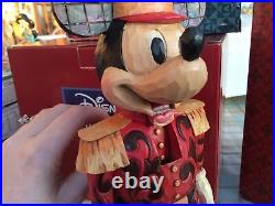 V rare disney traditions'mickey mouse large/moveable nutcracker/salutations 10