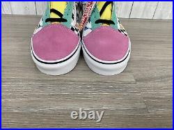 Vans Disney Retro 80s Mickey Mouse Trainers Size 9 New Pink Old Skool Sneakers