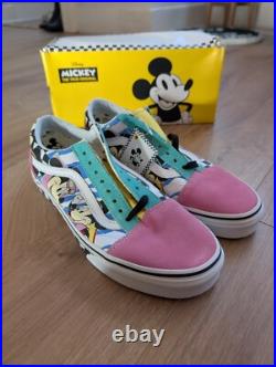 Vans Size 6 Disney Mickey Mouse 80s Trainers Old Skool Trainers Checkerboard