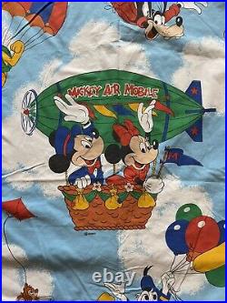 Vantona Duvet Cover Mickey Mouse Hot Air Balloon Single Size Vintage disney