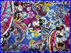 Vera Bradley Mickey Minnie Mouse Paisley Disney Iconic Large Travel Duffel Bag