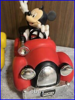 Very Rare Disney Mickey Mouse/Donald Duck in Cars Vintage 2000 Resin Figure