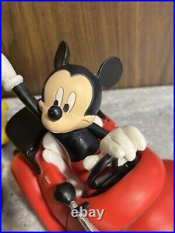 Very Rare Disney Mickey Mouse/Donald Duck in Cars Vintage 2000 Resin Figure