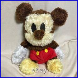 Very Rare! Disney Old Mickey Mouse Plush Nearly Unused Cute