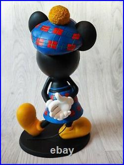 Very Rare Large 12 Walt Disney Scottish Mickey Mouse Figurine Scotland Kilt