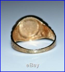 Vintage 10k Yellow Gold Mickey Mouse Ring, Size 8 Walt Disney