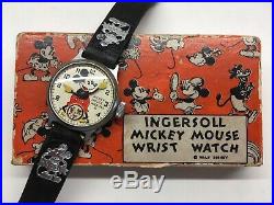 Vintage 1934 Ingersoll Mickey Mouse Watch Disney Original Boxed 1930s
