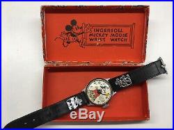 Vintage 1934 Ingersoll Mickey Mouse Watch Disney Original Boxed 1930s
