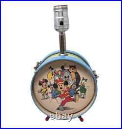 Vintage 1950's Walt Disney Mickey Mouse Club Desktop Lamp No Shade