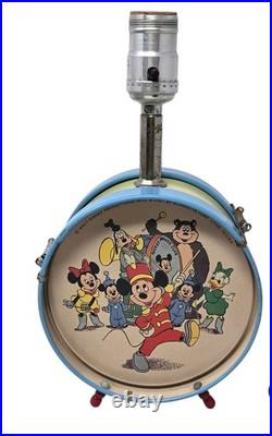Vintage 1950's Walt Disney Mickey Mouse Club Desktop Lamp No Shade