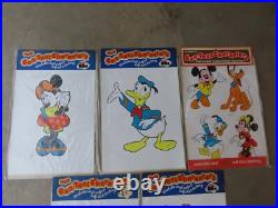 Vintage 1970's Storeys Disney Mickey Mouse Wall Sticker Sheet Set, Memorabilia