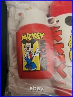 Vintage 1987 New Sealed Walt Disney Mickey Mouse Thermos Flask Cool Bag Sas See Vintage 1987 New Sealed Walt Disney Mickey Mouse Thermos Flask Cool Bag Sas See