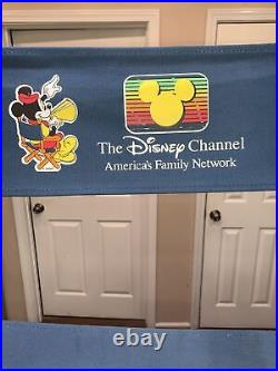 Vintage 1990's Mickey Mouse The Disney Channel Directors Chair 18 Seat