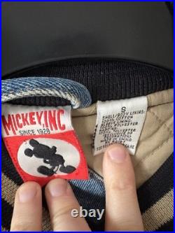 Vintage 1990's Walt Disney Mickey Mouse Varsity Jacket- Size S