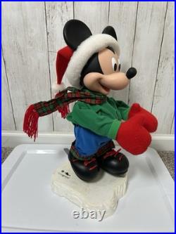 Vintage 1998 Disney Mickey Mouse Unlimited Animation Ice Skating Christmas