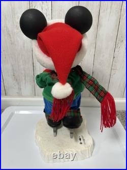 Vintage 1998 Disney Mickey Mouse Unlimited Animation Ice Skating Christmas