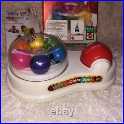 Vintage BOXED 1986 Mattel Disney Color Spin Mickey Mouse Spinning Baby 1980s Toy