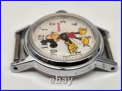 Vintage Bradley Walt Disney Mickey Mouse Mechanical Watch 24mm Works
