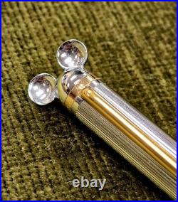 Vintage Colibri Disney Mickey Mouse Rollerball Pen Silver Gold Guilloché Rare