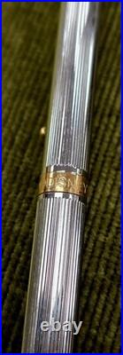Vintage Colibri Disney Mickey Mouse Rollerball Pen Silver Gold Guilloché Rare