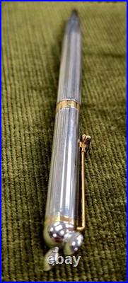 Vintage Colibri Disney Mickey Mouse Rollerball Pen Silver Gold Guilloché Rare