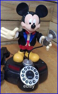 Vintage Disney MC Mickey Mouse Animated Novelty Talking Telephone by Telemania