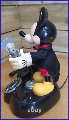 Vintage Disney MC Mickey Mouse Animated Novelty Talking Telephone by Telemania