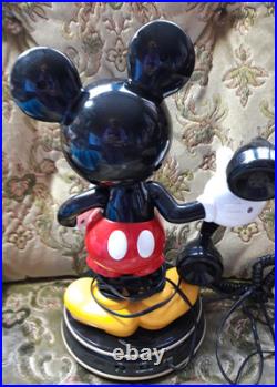 Vintage Disney Mickey Mouse Animated Talking Phone Mybelle Collectors