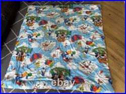 Vintage Disney Mickey Mouse Balloon Bedroom Set Quilt Comforter Curtains Valance