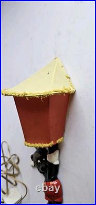 Vintage Disney Mickey Mouse Lamp Sconce Wall Light Original Shade 1950s/60s